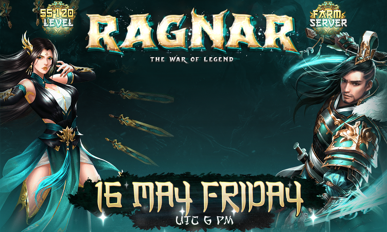 Ragnar2 Global Official Premium Server | 55 - 120 - Unlimited | 16 May 2025 6 PM GMT+0